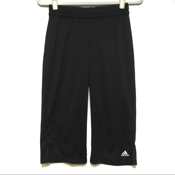 ADIDAS CLIMA365 BLACK CAPRI ATHLETIC PANTS - Picture 1 of 11